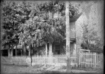 House, unidentified, Barr glass plate